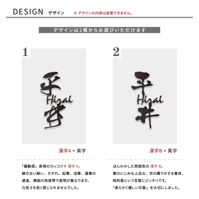 漢字 英字 併記 オシャレ 玄関 切り文字 戸建て 一軒家 gs-nmpl-1021