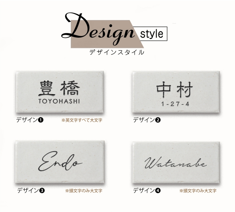 表札 戸建て 約W144XH69×t7mm 一軒家 マンション 番地 コンパクト門柱 住所 gs-nmpl-1071