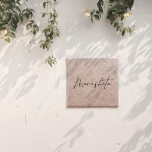 表札 W148×H148×t8.5mm 戸建 新築祝い 屋外 外構 玄関 番地 gs-nmpl-1094