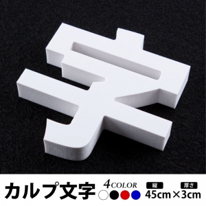 カルプ文字 浮き 立体文字「漢字」縦45×厚さ:3cm 屋外仕様 karupu-b450
